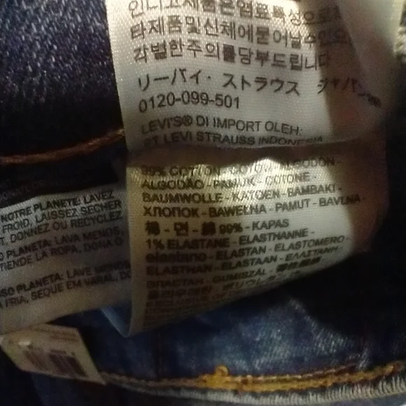 Levi's 514 Medium Indigo Straight Leg Regular Fit Blue Jeans - Picture 5 of 15